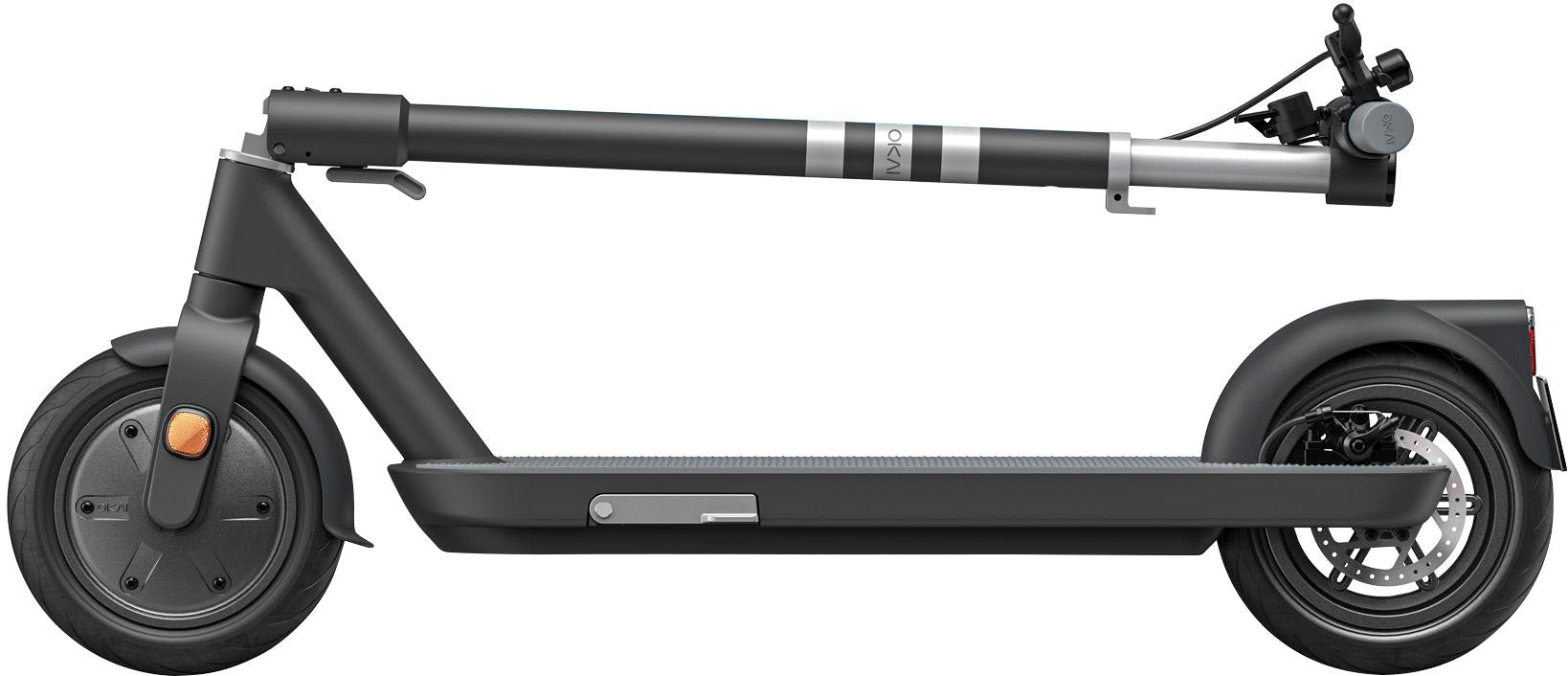 OKAI - Neon Lite Foldable Electric Scooter w/18.6 Miles Max Operating Range & 15.5 mph Max Speed - Black