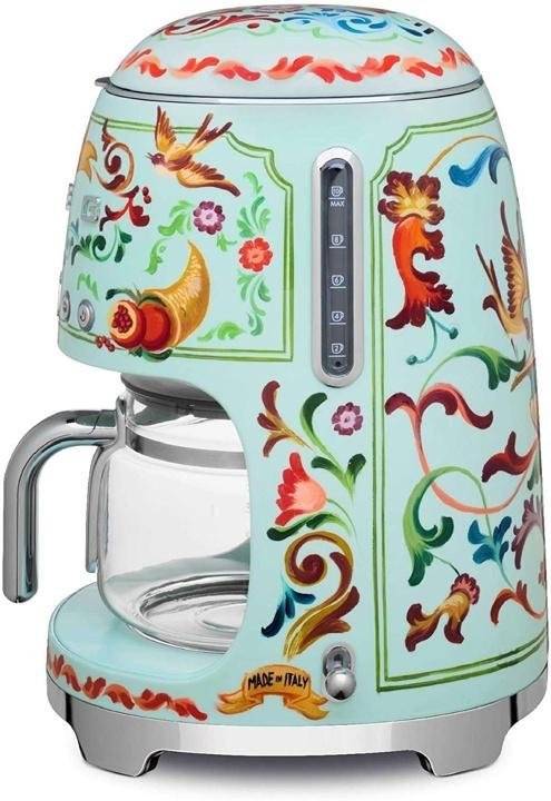 dolce-and-gabbana-x-smeg-10 Cup Programmable Coffee Maker,”Sicily Is My Love,” Collection
