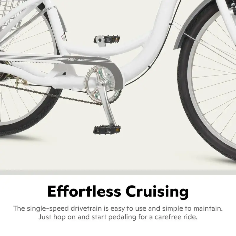 Schwinn Meridian Adult Tricycle – Three-Wheel Beach Cruiser Bike