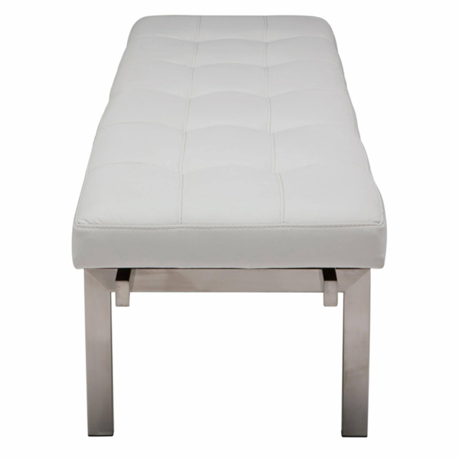 Nuevo White Louve Bench