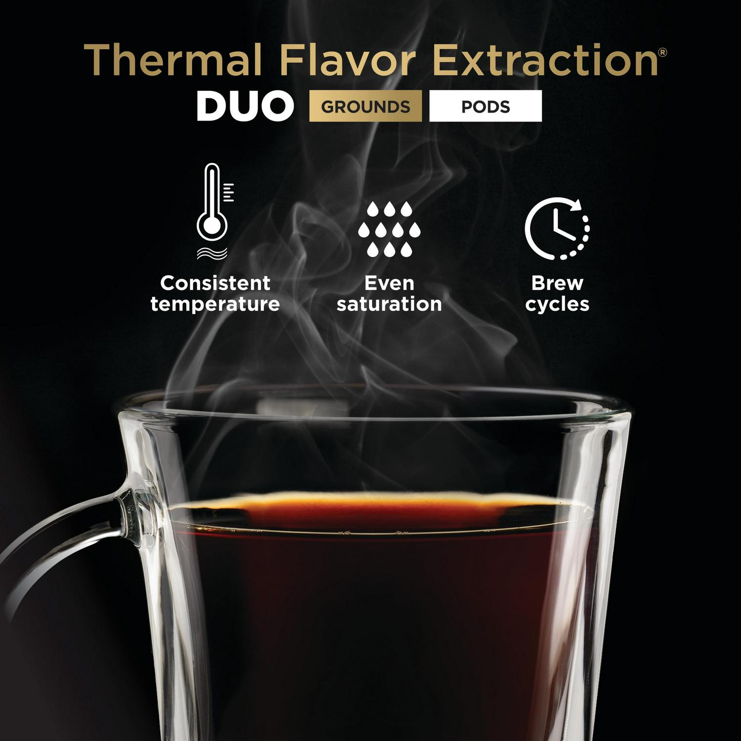 NinjaA DualBrew Specialty Coffee System, Single-Serve, K-Cup Pod Compatible, 12-Cup Drip Coffee Maker, Glass Carafe, CFP300