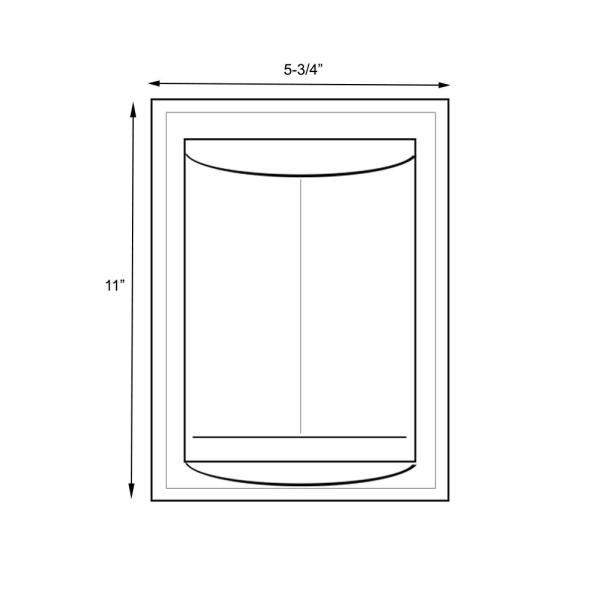 Corner-Mount Solid Surface Rectangular Soap Dish in White