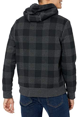 Men's Sherpa-Lined Pullover Hoodie Sweatshirt