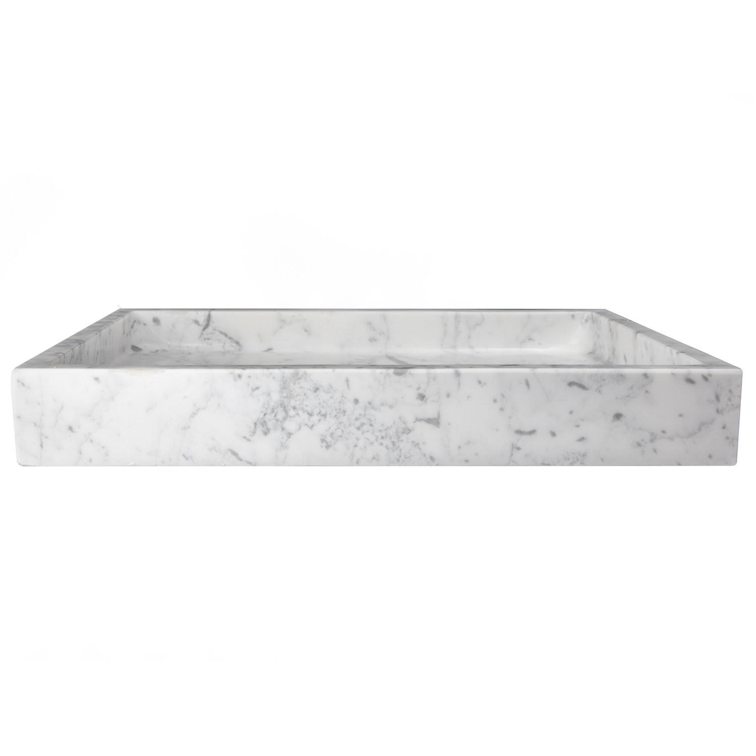 Eden Bath EB_S040WB-P Rectangular Vessel Sink - Wooden Black Marble