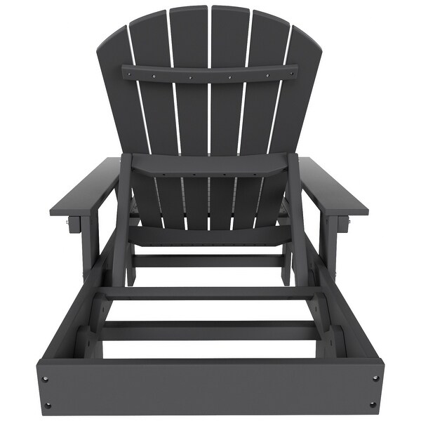 Polytrends Altura Poly EcoFriendly All Weather Reclining Chaise Lounge with Arms