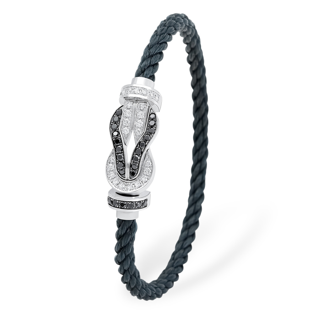 FRED Chance Amphini Bracelet 18K White Gold & Stainless Steel 0J0009-6B1071