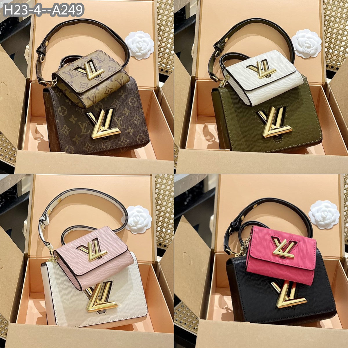 Louis Vuitton Twist Pm 19Cm Black And Pink M59885