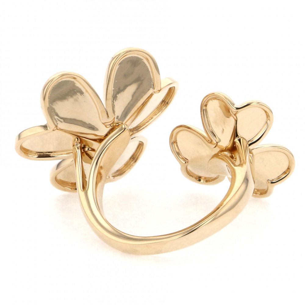 Van Cleef & Arpels Frivole Ring 18K Yellow Gold Diamond