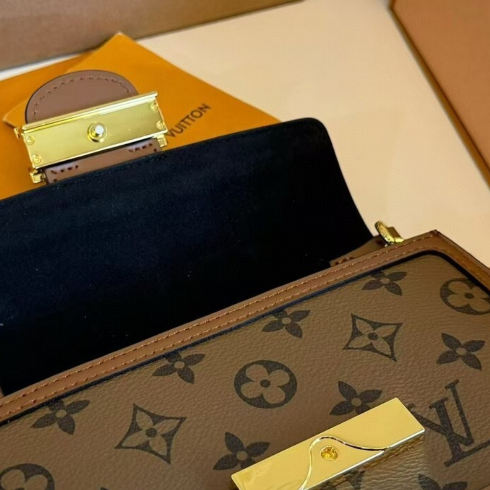 Louis Vuitton Dauphine Mm Brown 9.8 Inches M45958