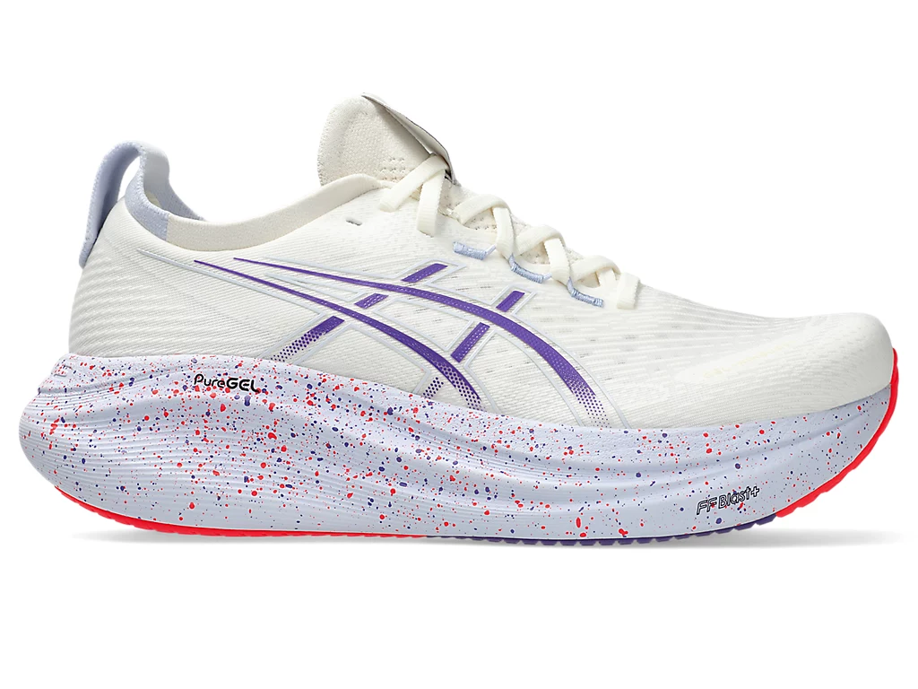 ASICS GEL-NIMBUS 27 Tokyo Running Shoes Cream/Edo Purple 1011C120-500
