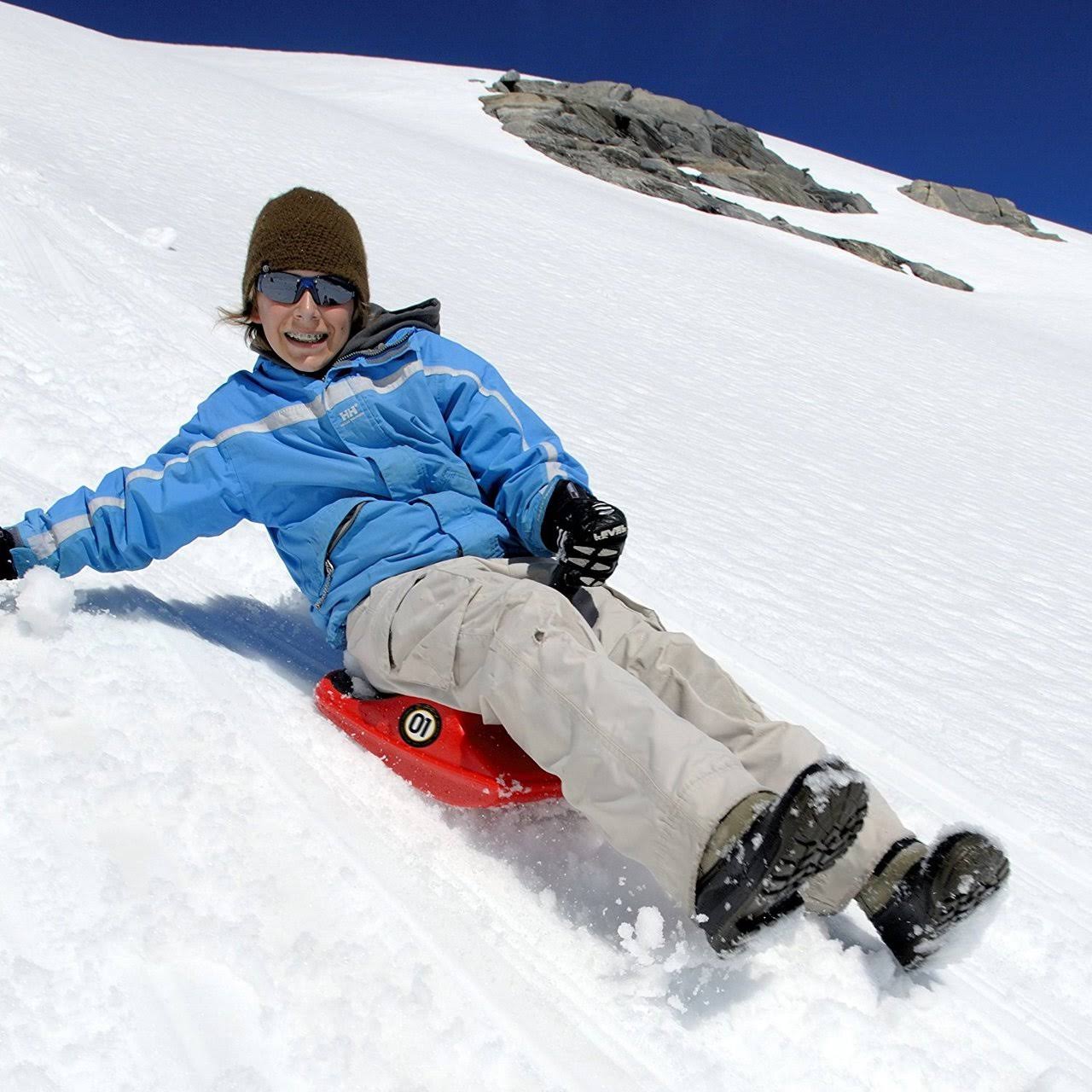 Zipfy Freestyle Mini Luge Snow Sled, Red