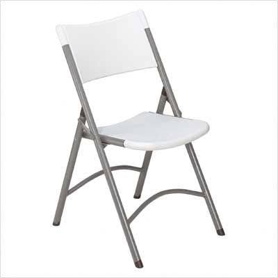 National Public Seating 604 Folding Chair, Blow Molded, Blue