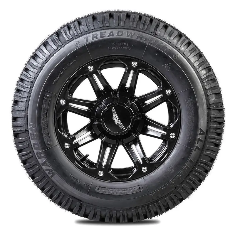 TreadWright WARDEN A/T LT 245/75R17 10 PLY Remold USA Premiere Wear 50,000 miles Remold USA