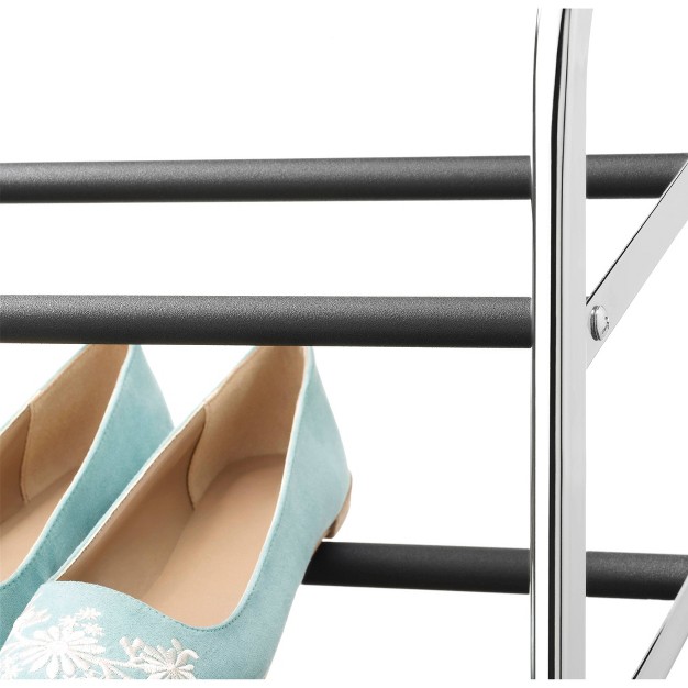Whitmor 10 Tier Shoe Tower Silver