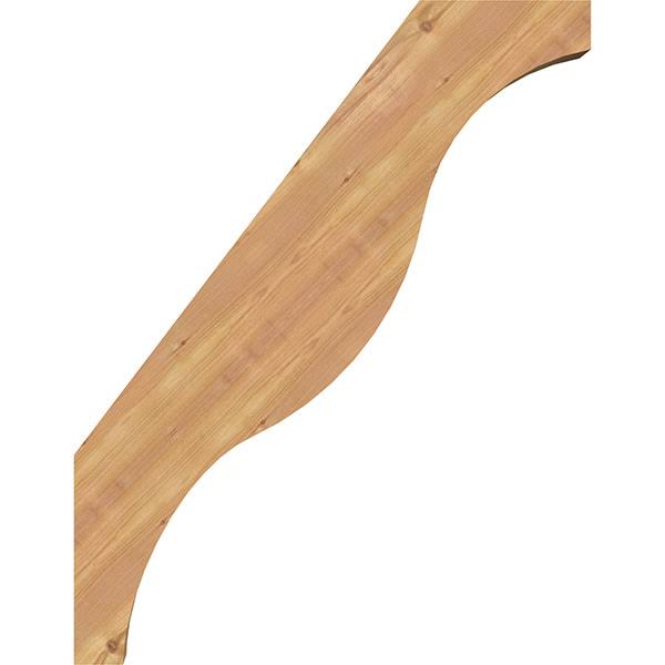 5 1/2x22W x 28x22D x 36x22H Funston Smooth Brace, Western Red Cedar