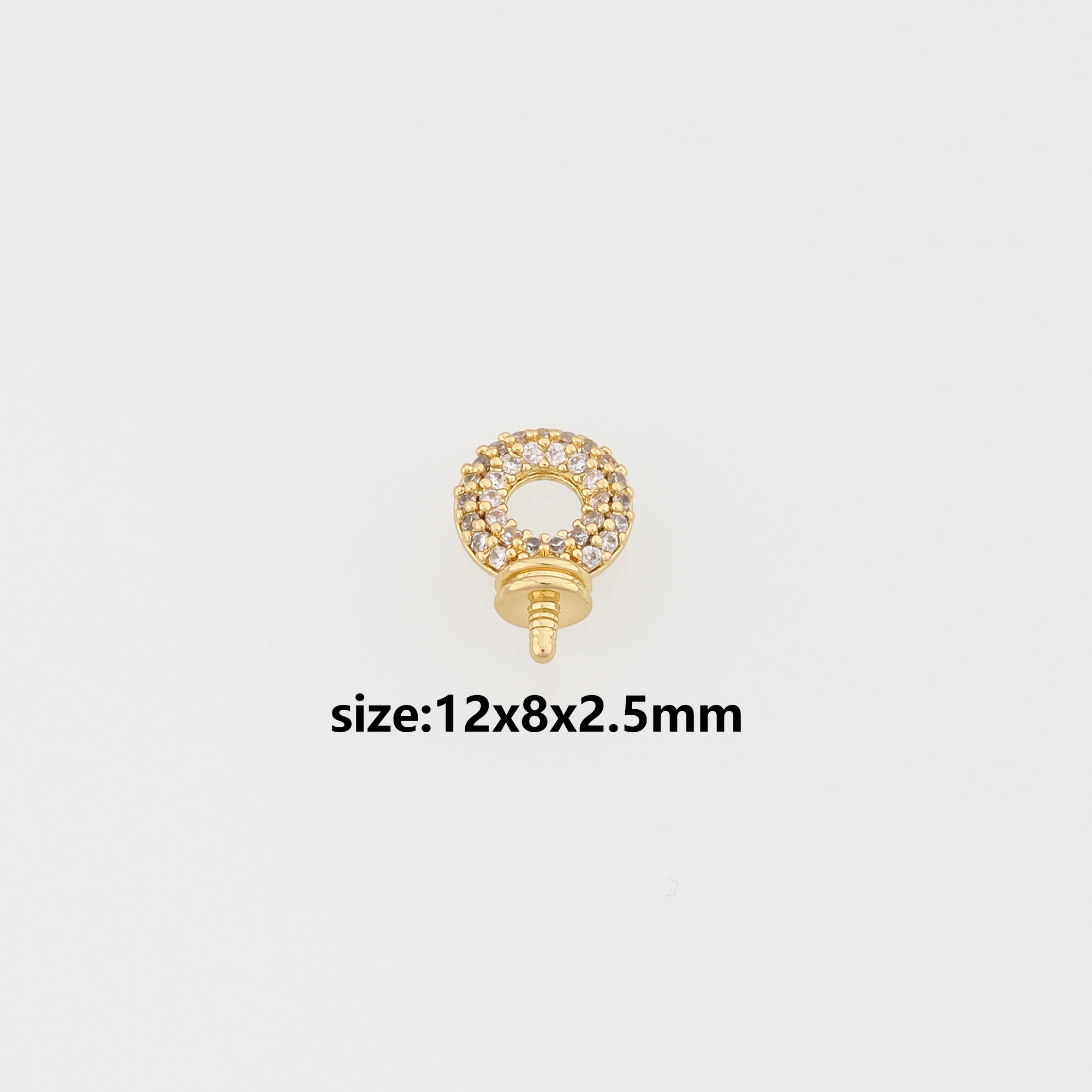 18K Gold Filled Pendant Bead Caps,Bead Caps for Bracelet Jewelry Necklace Making Supply