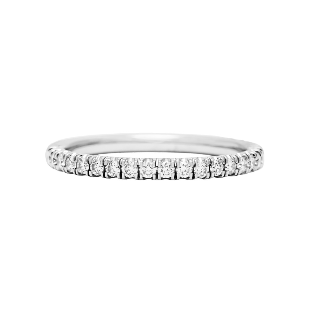 Cartier Ethancel Do Wedding Rings Semi-pave Setting Platinum Diamond B4221900