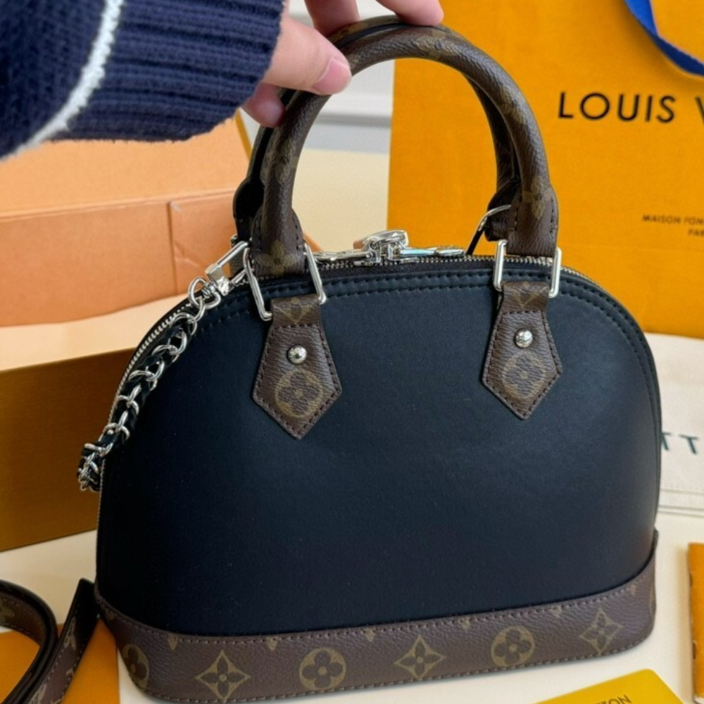 Louis Vuitton Alma BB Monogram Black 9.4 Inches