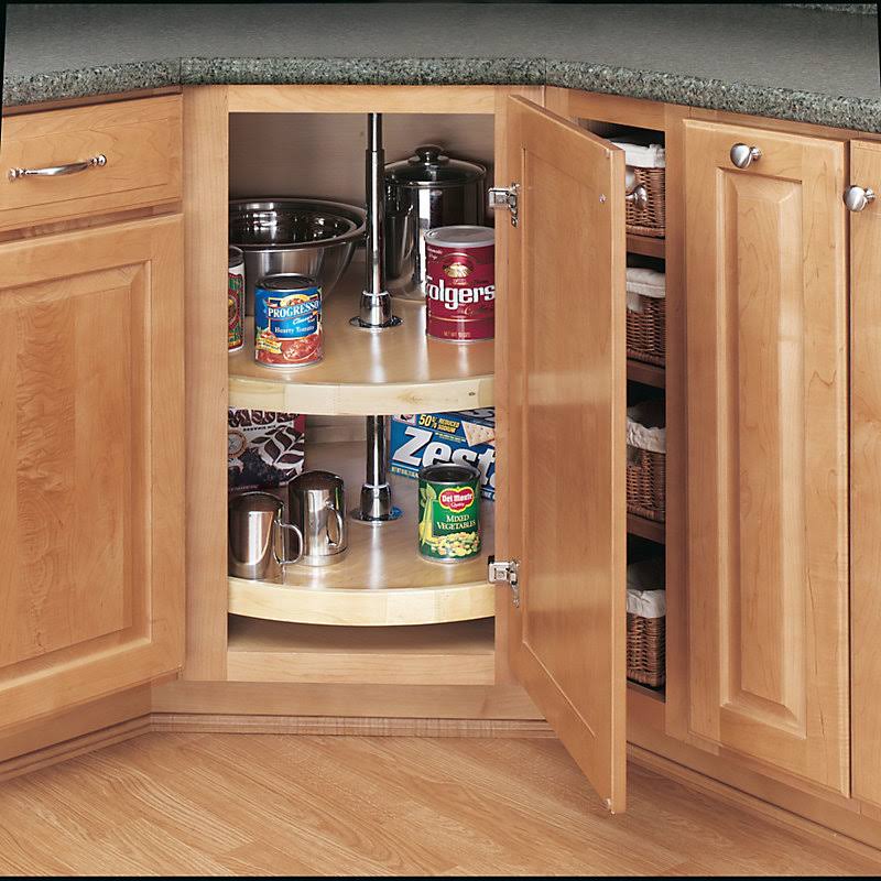 Rev-A-Shelf - 4WLS072-20-52 - 20x22 Wood Full Circle Lazy Susan 2-Shelf