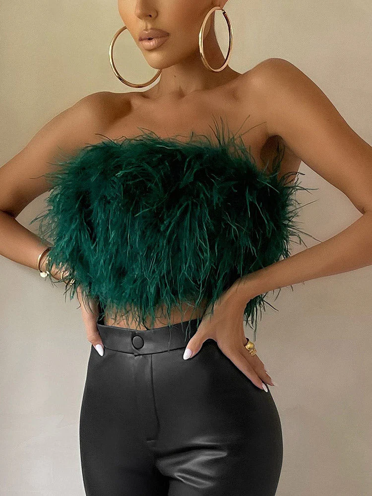 Feather Crop TopClistos