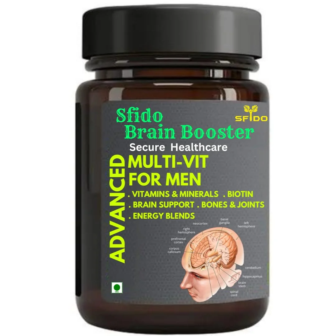 Sfido Brain Booster, Memory and Focus, Increase Study Power, Capsule, Pack of 1