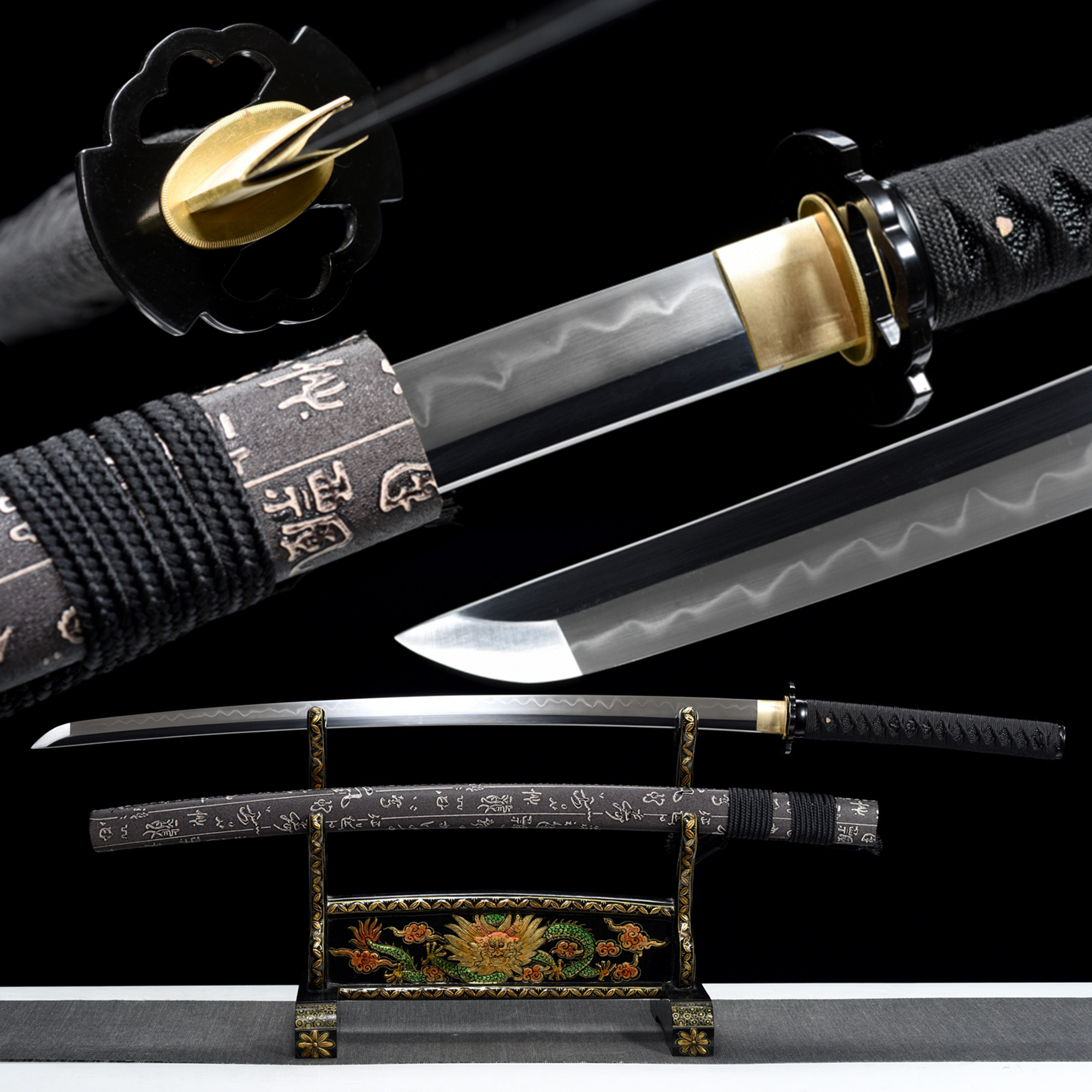 Oni Samurai Katana – T10 Clay Tempered, Full Tang