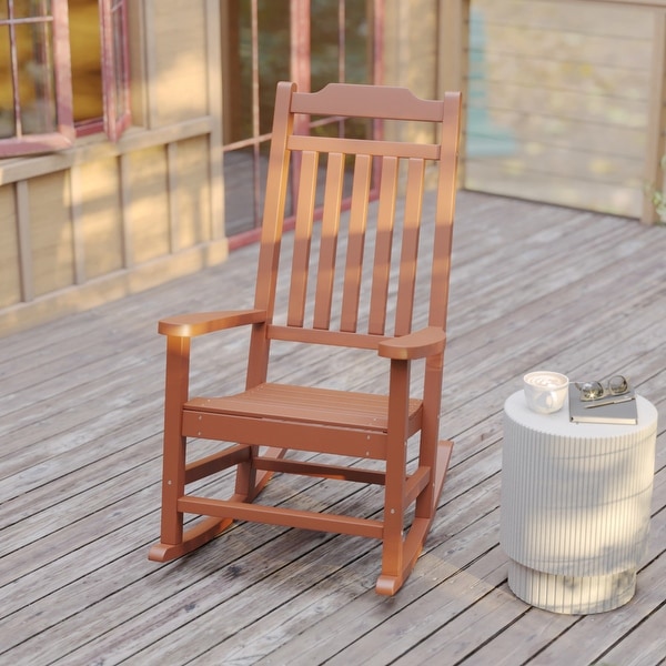 2 Pack AllWeather Faux Wood Rocking Chair
