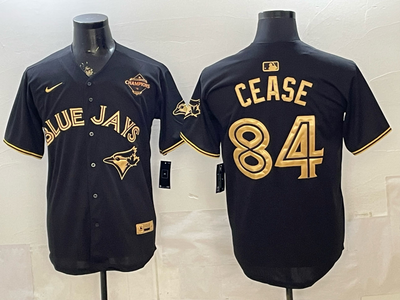 Men's Toronto Blue Jays Dylan Cease #84 Black Limited Player Jersey