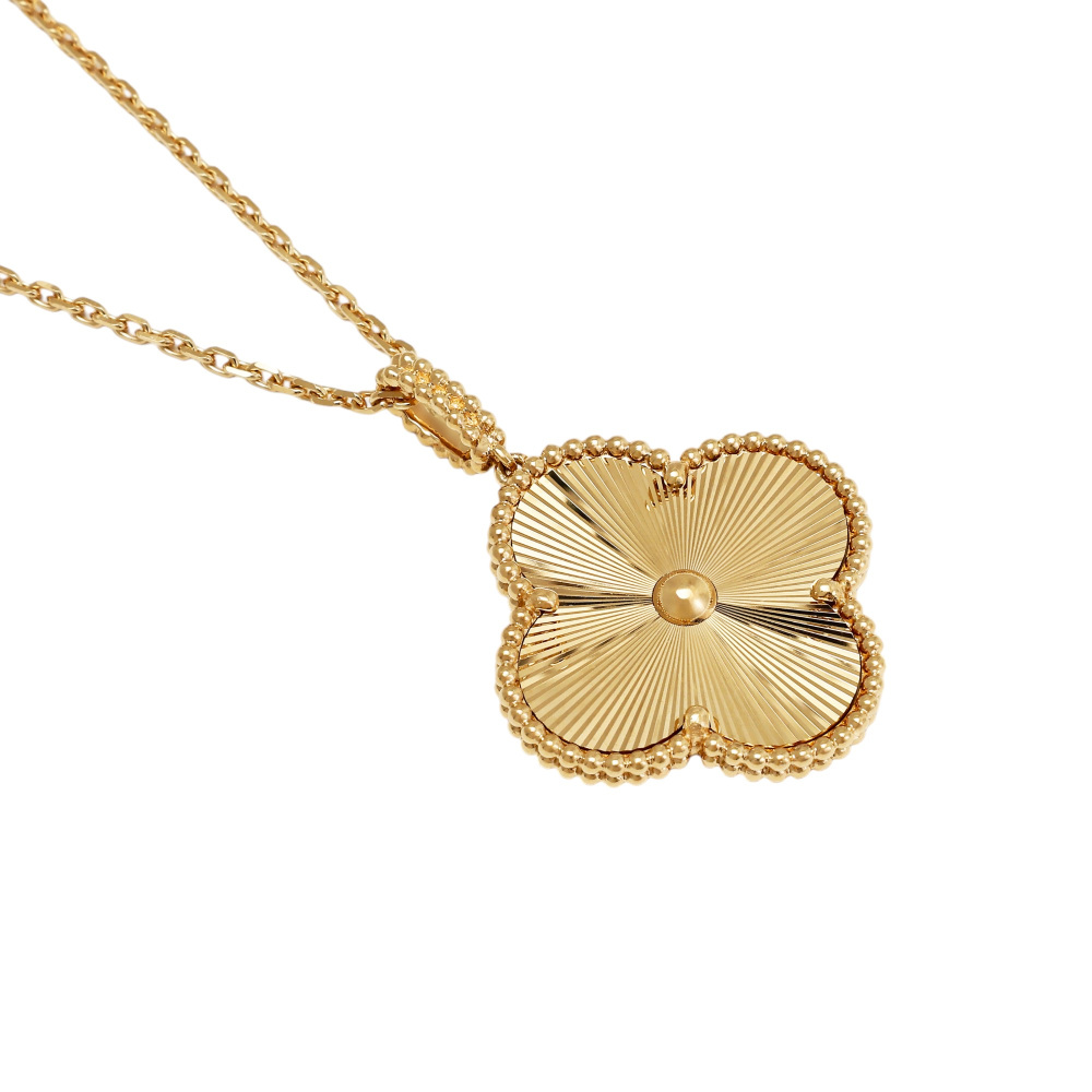 Van Cleef & Arpels Magic Alhambra Necklace 1 Motif 18K Yellow Gold VCARP4KO00