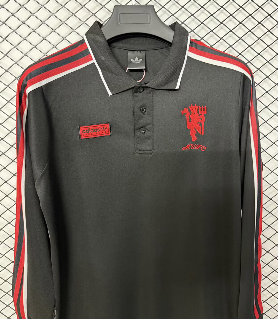 26/27 Manchester United SPZL FC Long Sleeve Polo Shirt S-XXL
