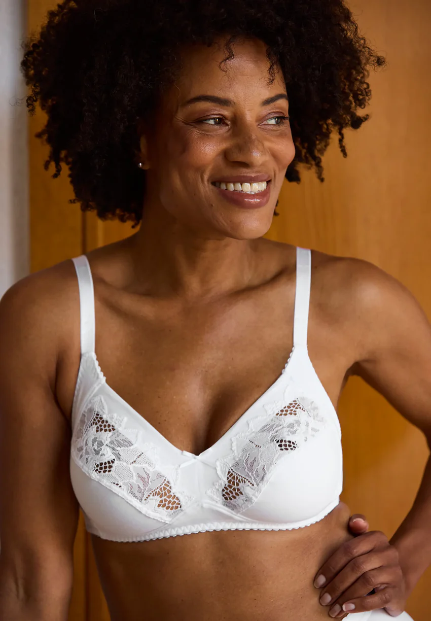 Soutien-gorge emboîtant Coton Plus sans armatures Coton d'Arum Blanc
