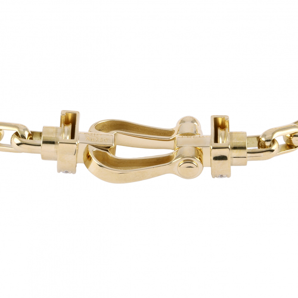 FRED Force 10 Half Bracelet 18K Yellow Gold Diamond 0B0028-6B0351