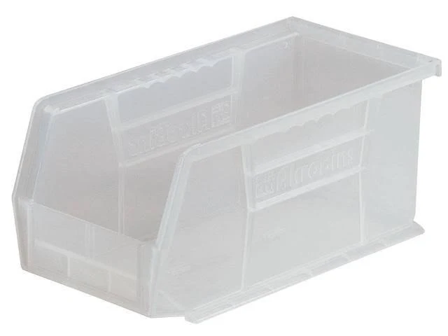AkroMils Multipurpose Plastic Stack Storage Bin Clear W/Modifier 6pk - 18x 8.25x 9