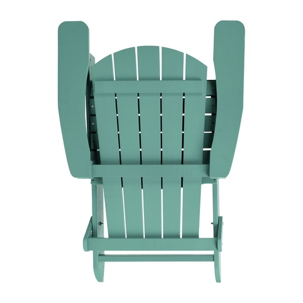 AllWeather Poly Resin Folding Adirondack Chair