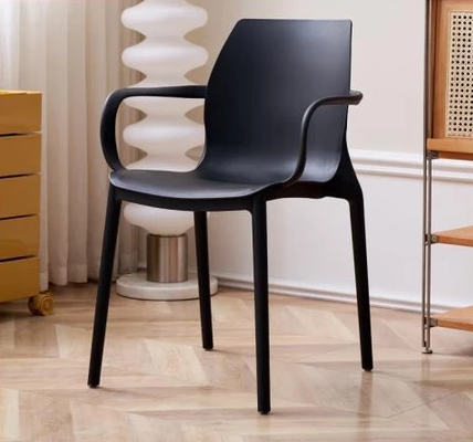 🔥Ready Stock🔥AunttonSimple Plastic Adult Chair Back Stool Nordic Office Home Dining Chair Office Chair