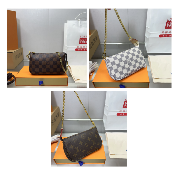 Louis Vuitton Pochette Accessoires Monogram 17Cm With Chain M58009
