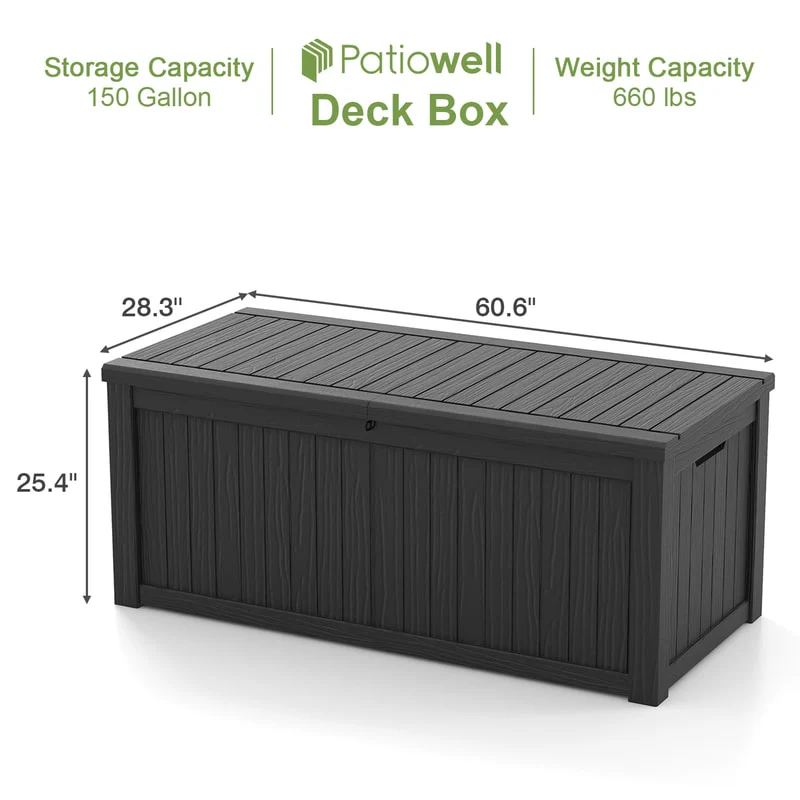 Patiowell 150 Gallon Deck Box
