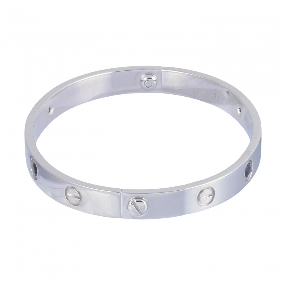 Cartier Love Bracelet 18K White Gold Sapphire