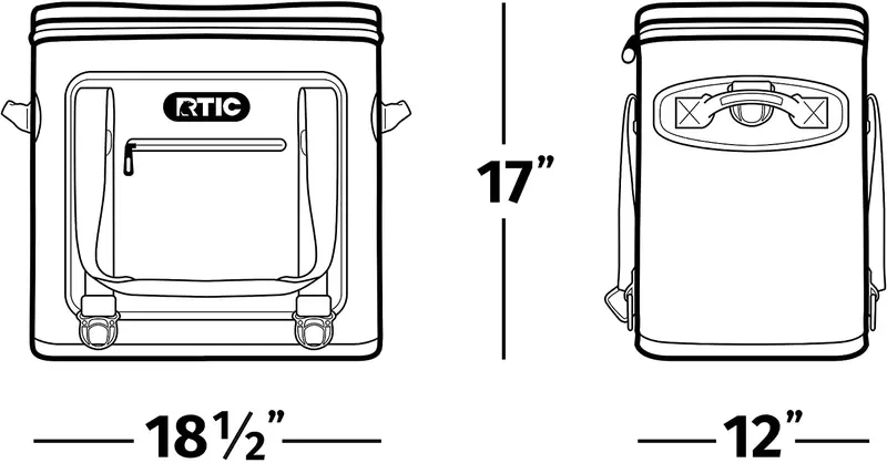 RTIC Soft Cooler – 40-Can Insulated Portable Ice Chest with Extended Cold Retention