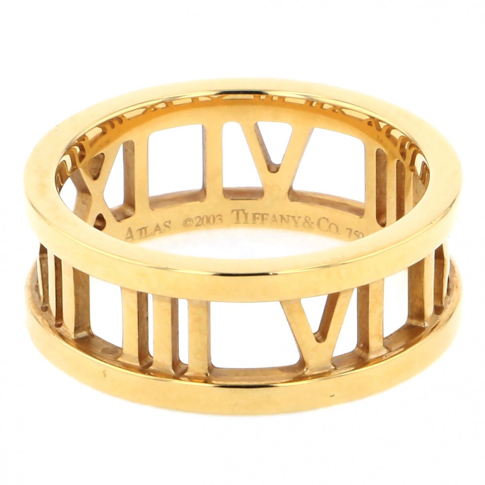 Tiffany & Co. Atlas Open Ring 18K Yellow Gold