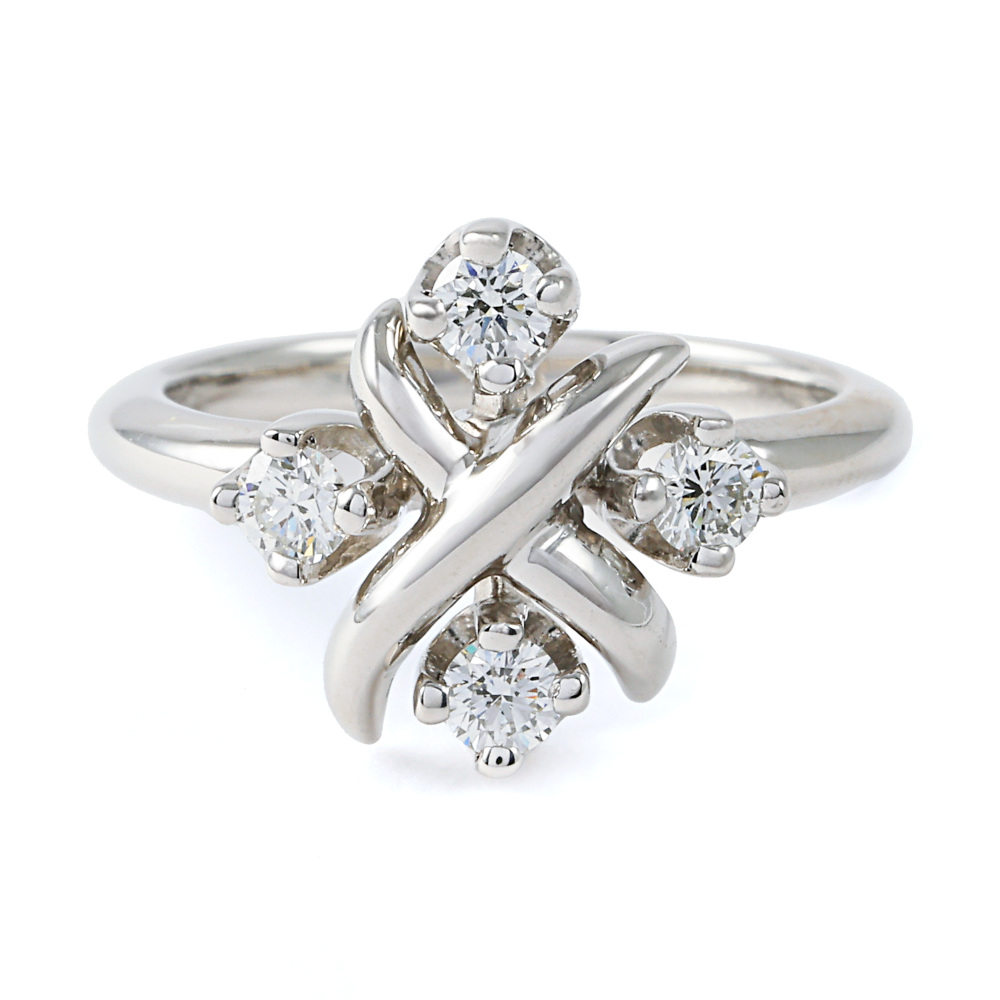 Tiffany & Co. Jean Schlumberger Rin Ring Platinum Diamond