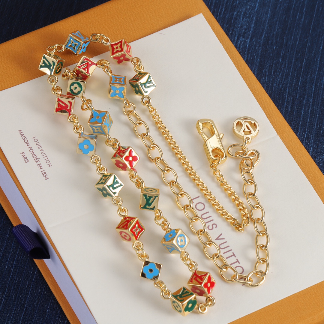 LV colorful necklace - cnluxepick