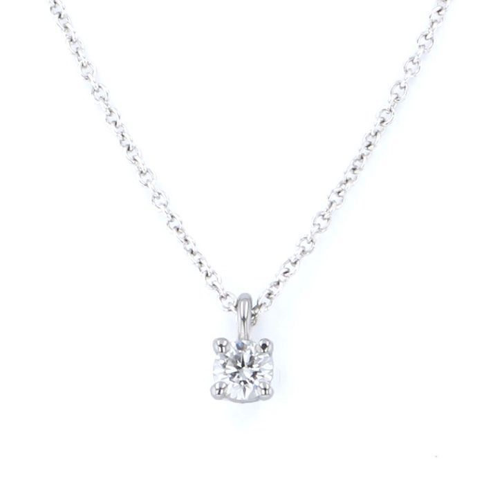 Tiffany & Co. Solitaire Necklace Platinum Diamond