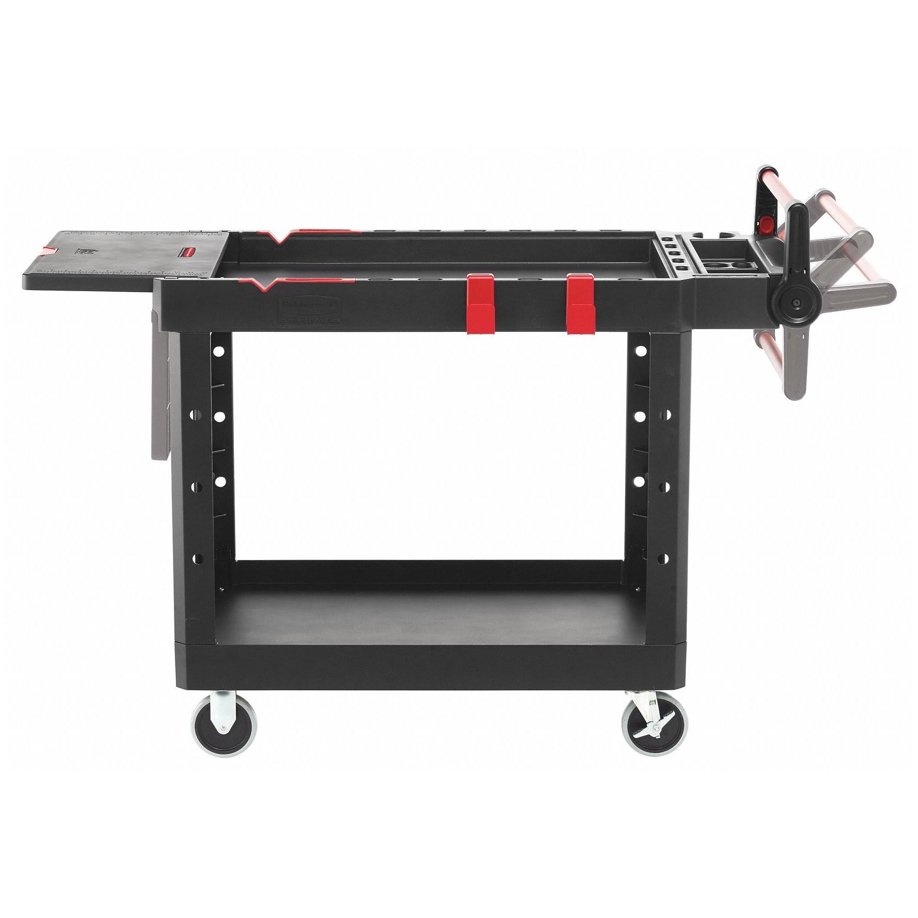 Rubbermaid Commercial Heavy Duty Adaptable Utility Cart, 2 Shelves,