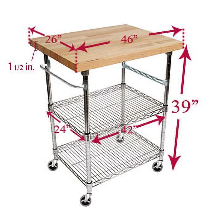 3 Tier Gourmet Cart with 26