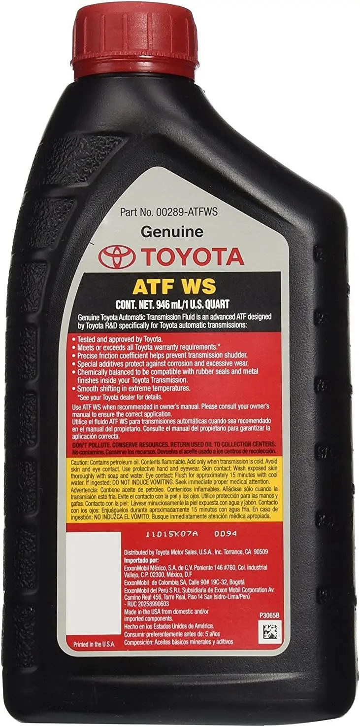 Toyota Genuine Lexus Automatic Transmission Fluid – 6-Pack (192 oz), Universal ATF