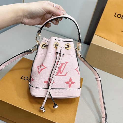 Louis Vuitton Nano Noé Mini Bucket Bag Pink Monogram 5.5 Inches
