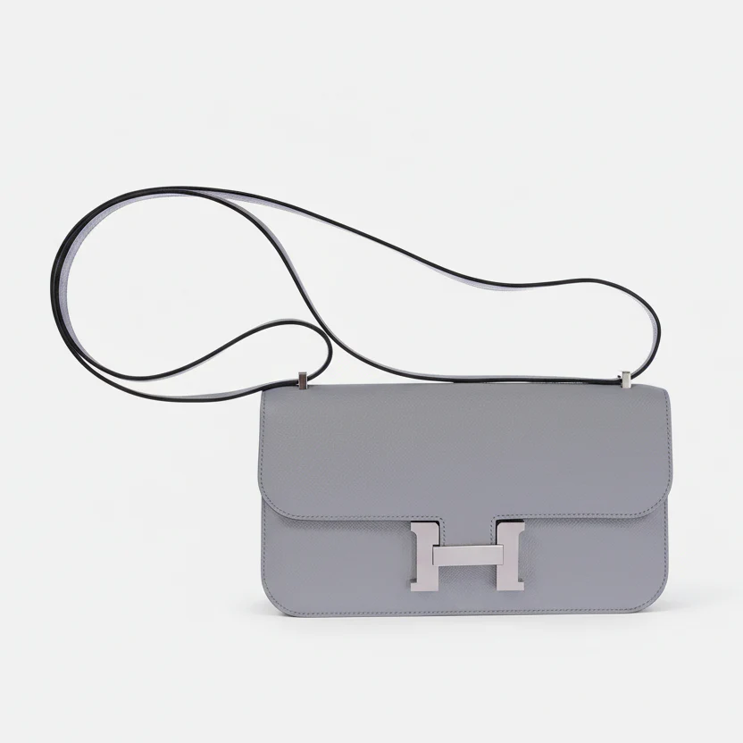 Hermès Constance Elan 25 Blue Glacier Epsom Palladium Hardware
