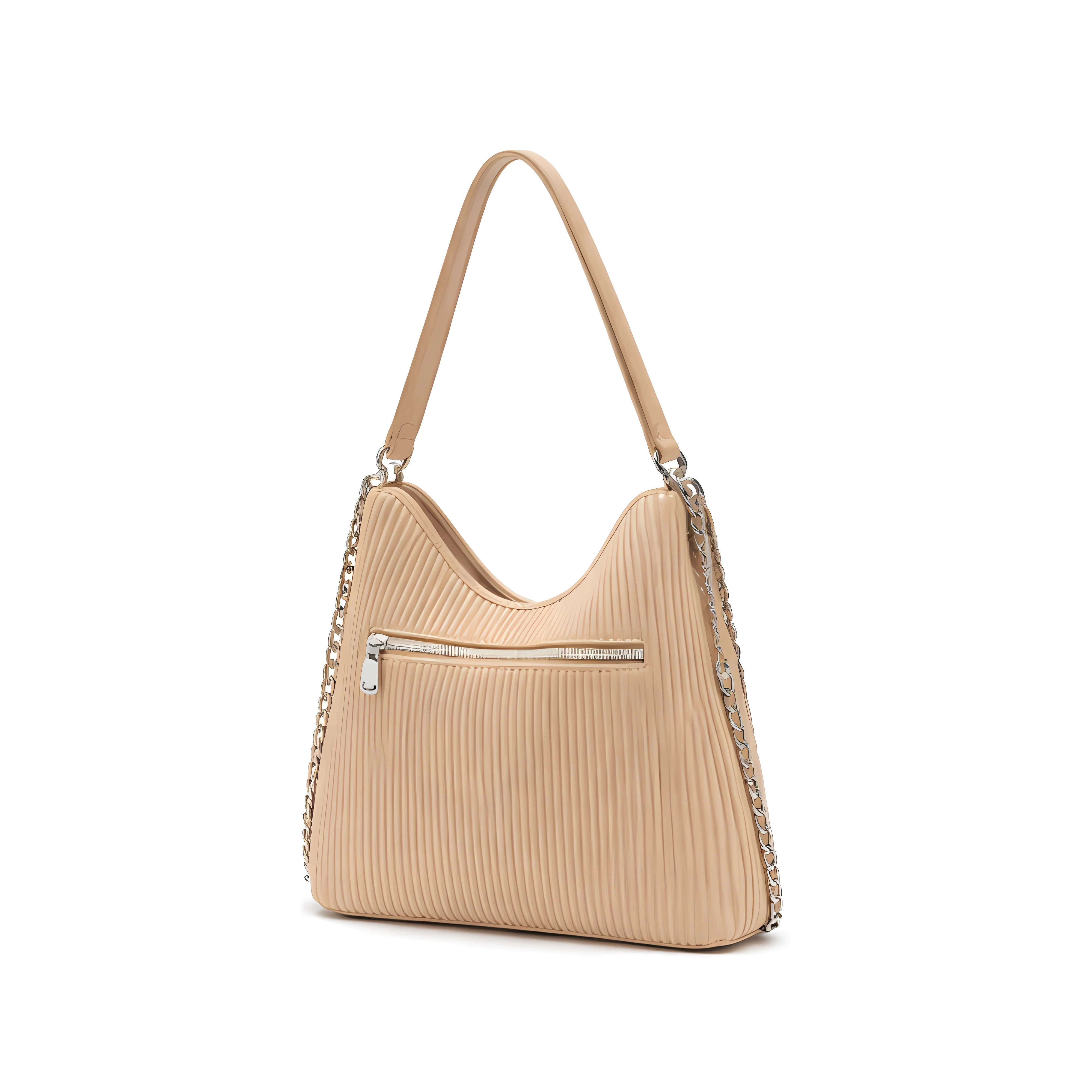 Chanel Bag | Maxi Hobo Peach Lambskin
