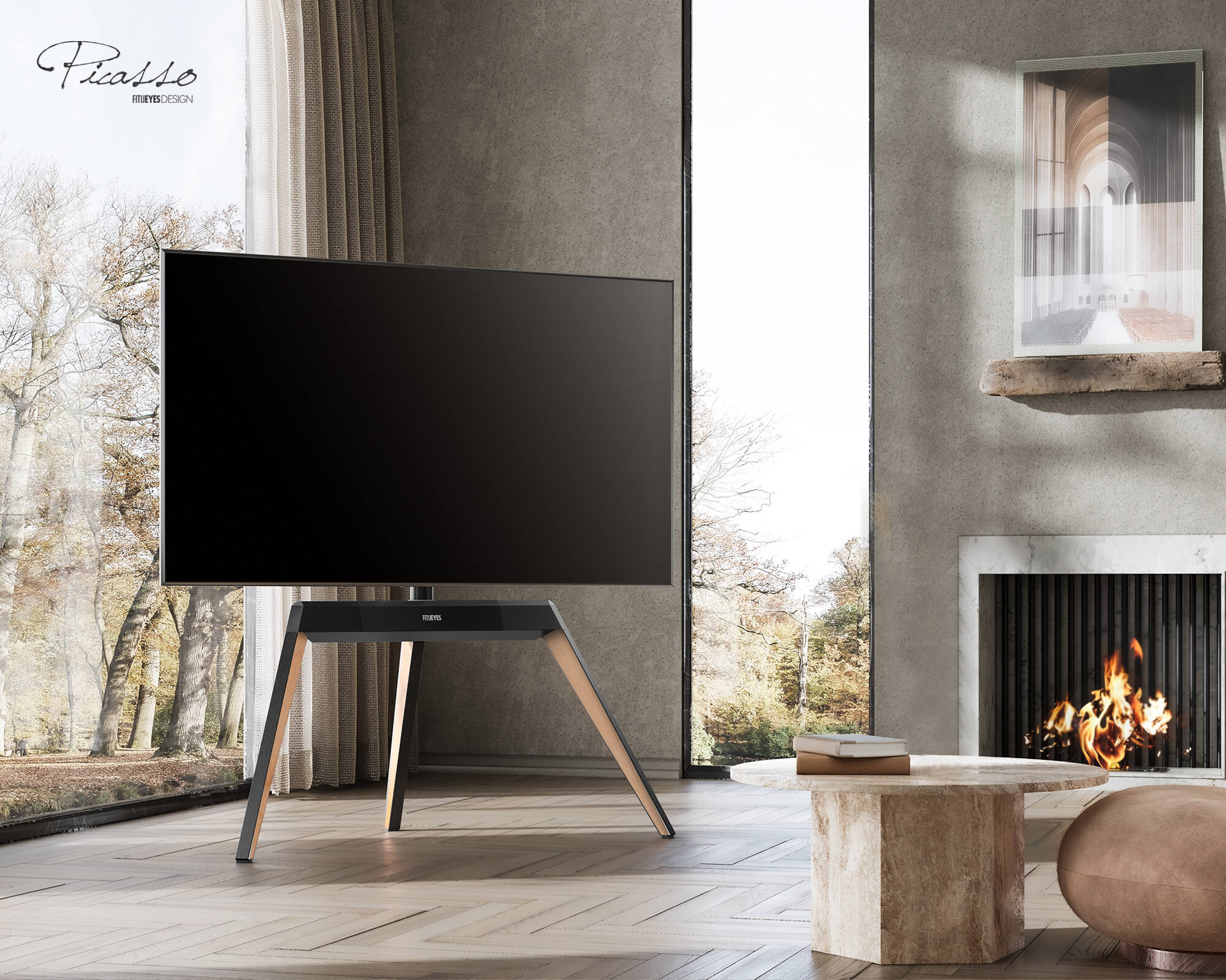 Picasso FT78 Corner TV Stand